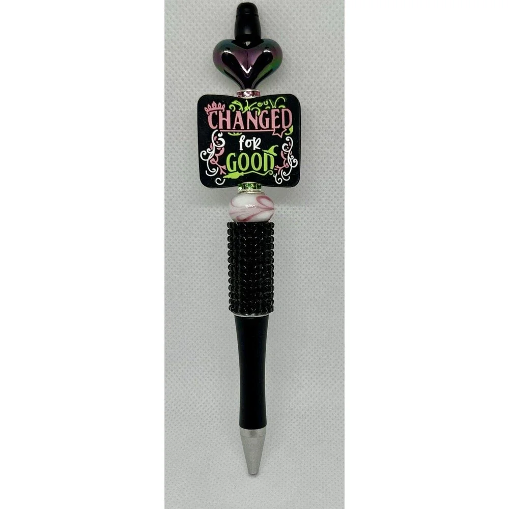 Wicked themed "Changed For Good" Custom Beaded Pen - Picture 1 of 3